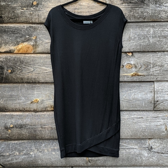 Athleta Dresses & Skirts - Athleta Black Cap Sleeve Modal Dress